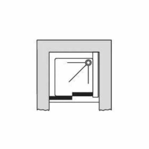 Paroi de douche Alterna Concerto Maxx porte coulissante 2 vantaux extensible de 117 à 141 cm – Image 3