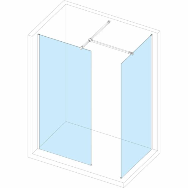 Paroi de douche droite Alterna Concerto Walk 120 cm, hauteur 2m – Image 5