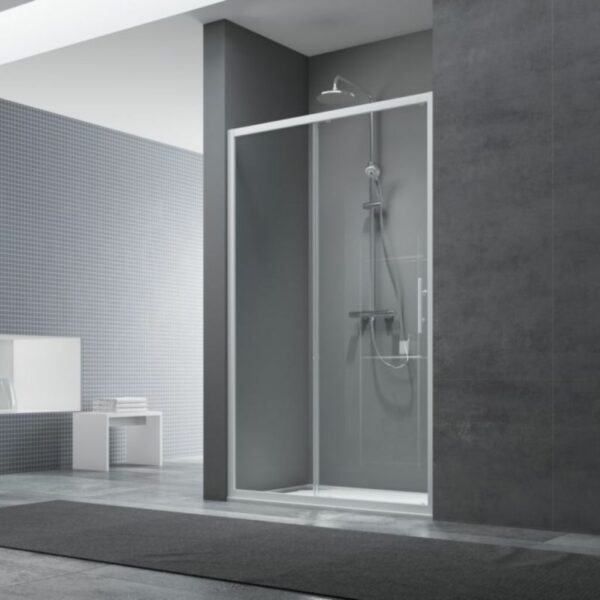 photo d'une paroi de douche dans une salle de bain moderne noir