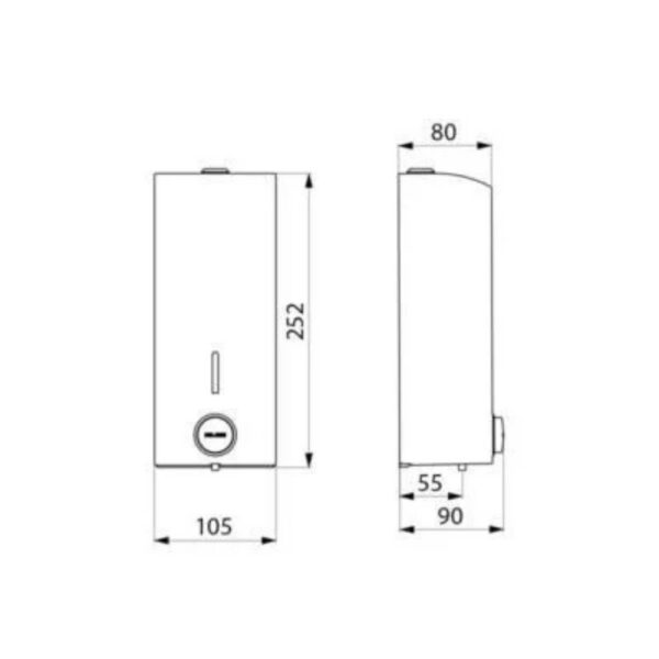 Distributeur de savon liquide en Inox – Image 2