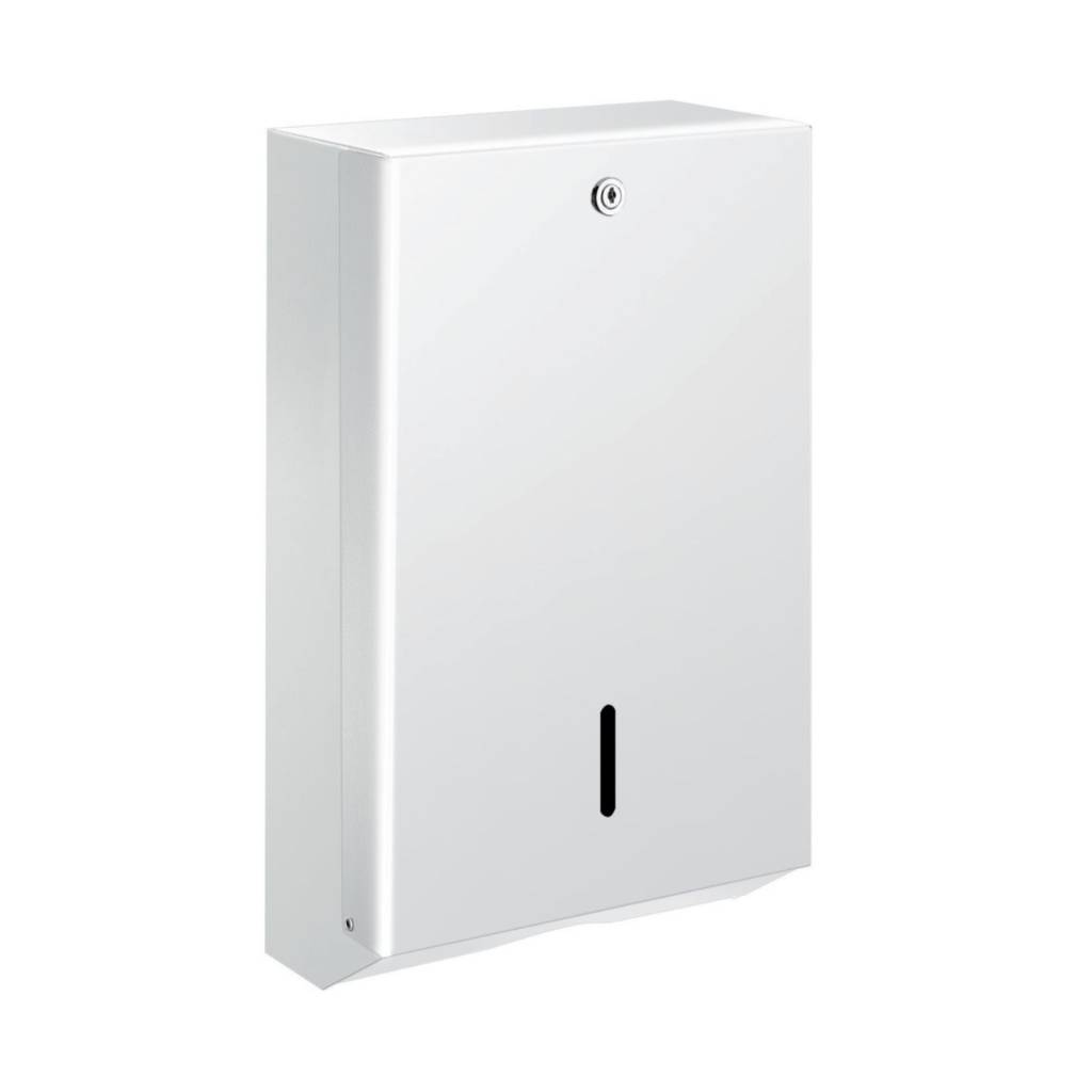 distributeur mural d'essuie-mains blanc