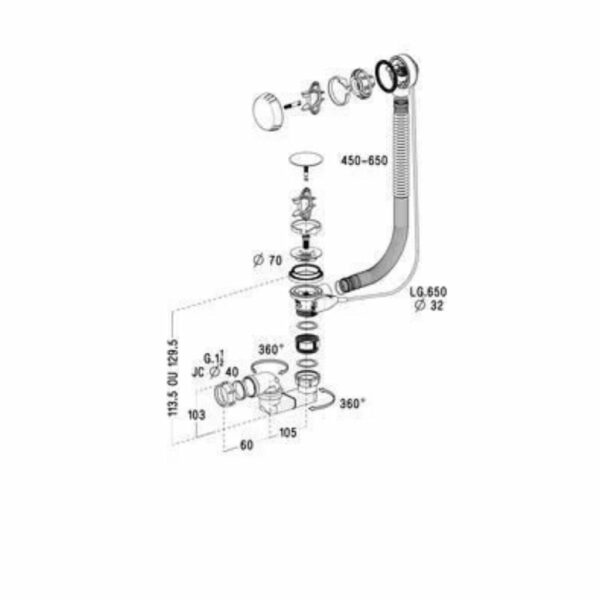 Turbobain siphon 207 clapet 70 NF – Image 3
