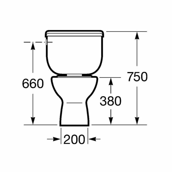 Cuvette POLO sortie horizontale blanche – Image 2