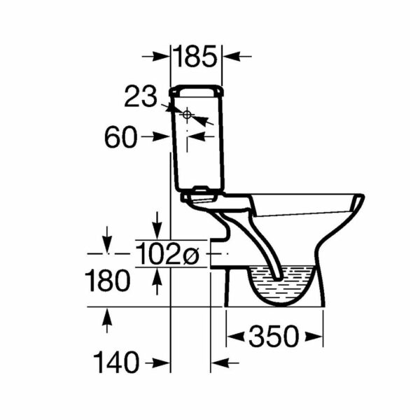 Cuvette POLO sortie horizontale blanche – Image 4